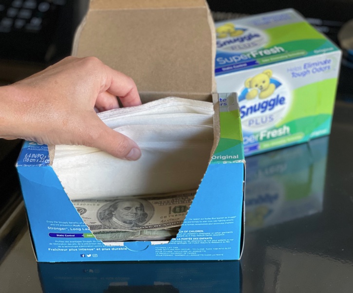 Places nobody will look for money! How to hide it from your family. 