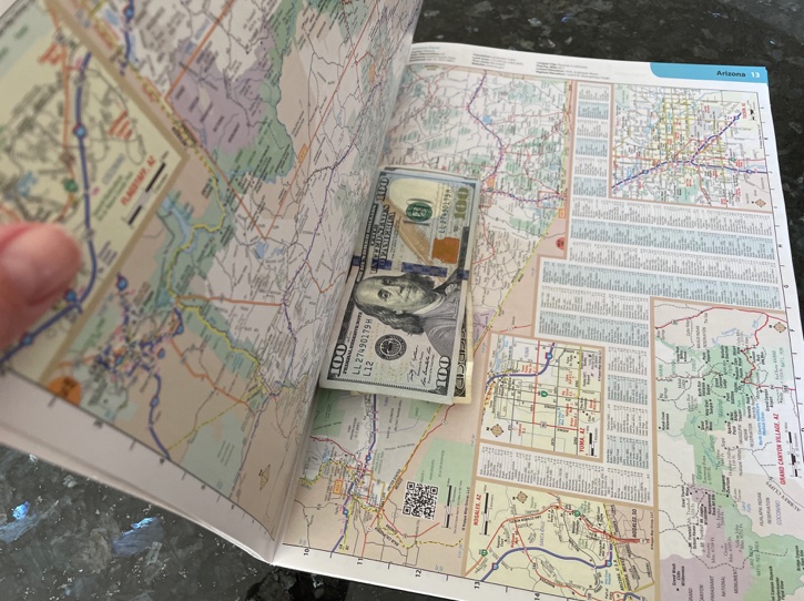 Good places to hide money where a man will never look. 