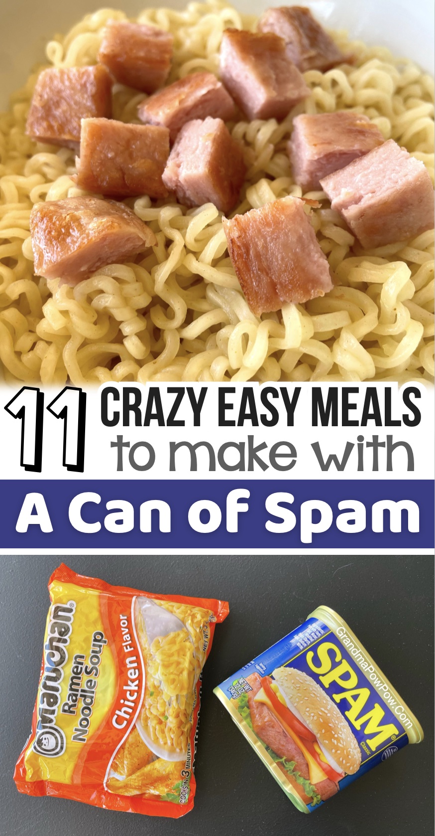 Spam Recipes For Dinner | Are you looking for cheap and easy dinner ideas for your picky family? Try spam! It tastes like bacon, but is way cheap and lasts a lot longer.