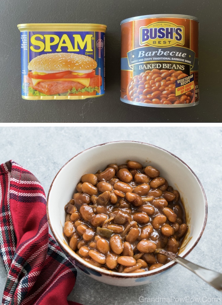 Are you looking for food ideas to make with a can of Spam? There are so many things to mix it with such as baked beans, frozen meals, and other canned foods. 