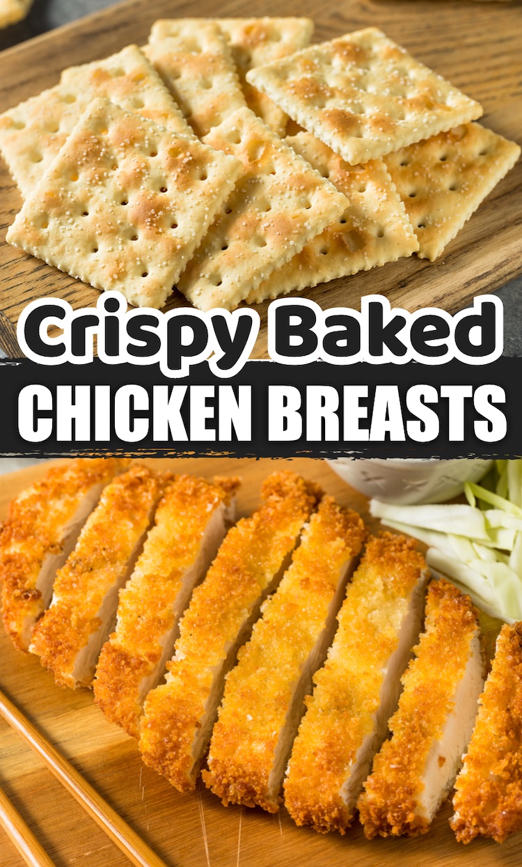This easy and delicious oven-baked chicken recipe will satisfy even the pickiest of eaters! This ultra crispy chicken recipe is made with just a few simple ingredients and tastes like it was fried to perfection, but there's no frying! Simply coat chicken with melted butter and crushed saltine crackers and bake in the oven. Your kids are going to love this simple weeknight meal. Serve with your favorite veggies to make it healthy. 