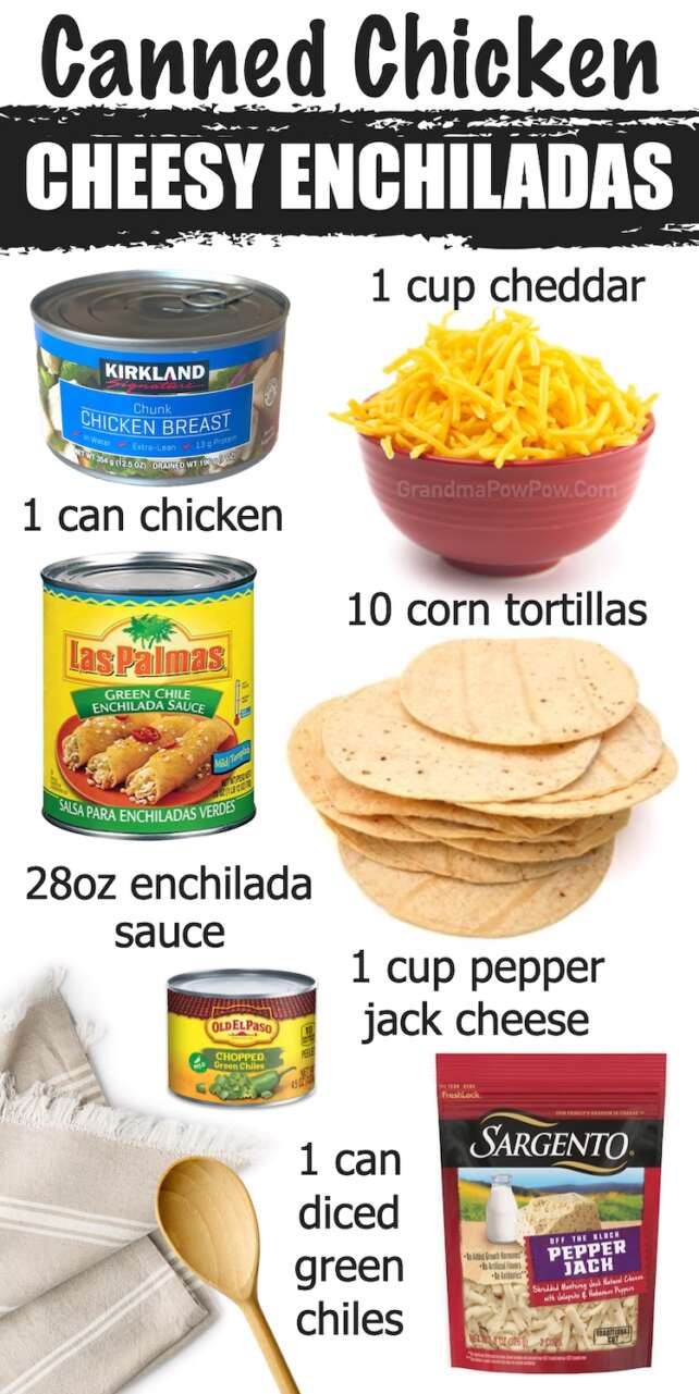 How To Make Enchiladas with Canned Chicken!