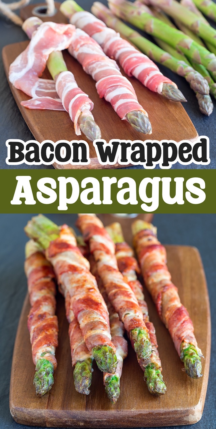 If you're looking for the best vegetable side dish recipes for dinner, you've got to try this bacon wrapped asparagus! It's quick and easy to make in your oven at 400° for about 20 minutes. Serve it with chicken or steak to impress your family!